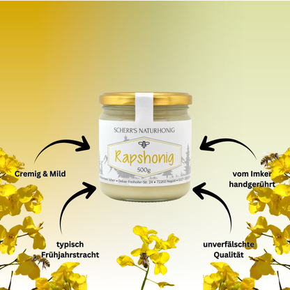 Deutscher Rapshonig 500g cremig